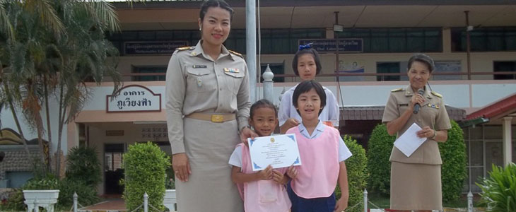 ผลการประกวดพานวันไหว้ครู 2555