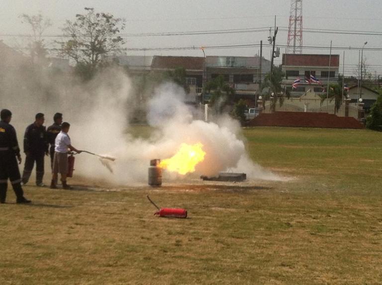 การอบรมเชิงปฏิบัติการ การป้องกันอัคคีภัย