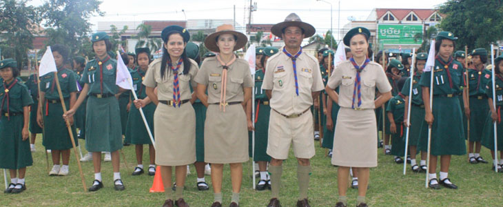 กิจกรรมพิธี ทบทวนคำปฏิญาณและสวนสนาม เนื่องในวันคล้ายวันสถาปนาคณะลูกเสือแห่งชาติ