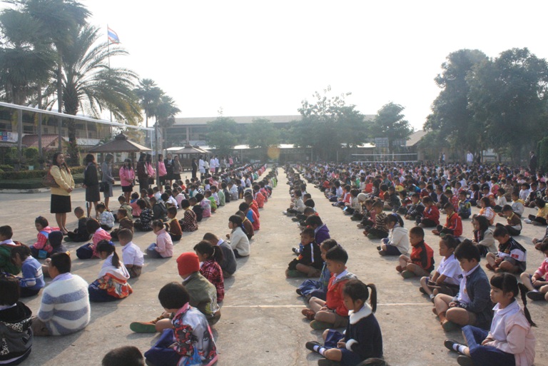 กิจกรรมทำสมาธิก่อนเข้าเรียน